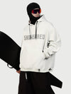 Men's Snow Addict Reflective Graphic Baggy Freestyle Pullover Snow Hoodie