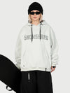 Women's Snow Addict Reflective Graphic Baggy Freestyle Pullover Snow Hoodie