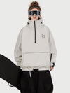 Anorque Snow Park Rider de Mulher Freestyle Softshell Meio-Fecho com Capuz e Bolso Canguru