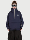 Anorque Snow Park Rider de Mulher Freestyle Softshell Meio-Fecho com Capuz e Bolso Canguru