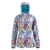 Women's SMN Mountain Aventure Fashion Print Waterproof Snowboard Jacket