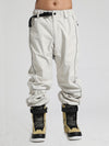 Men's Gsou Snow Reflective Pinstriped Letter Snowboard Pants