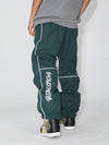 Men's Gsou Snow Reflective Pinstriped Letter Snowboard Pants