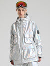 Men's Gsou Snow Neon Holographic Cargo Snow Jacket