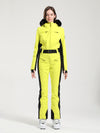 Women's Gsou Snow Classic Faux-Fur Trim Flare Dawn Ski Suit