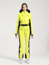 Women's Gsou Snow Classic Faux-Fur Trim Flare Ski Suit