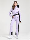 Women's Gsou Snow Classic Faux-Fur Trim Flare Dawn Ski Suit