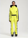 Women's Gsou Snow Classic Faux-Fur Trim Dawn Ski Suit One Piece