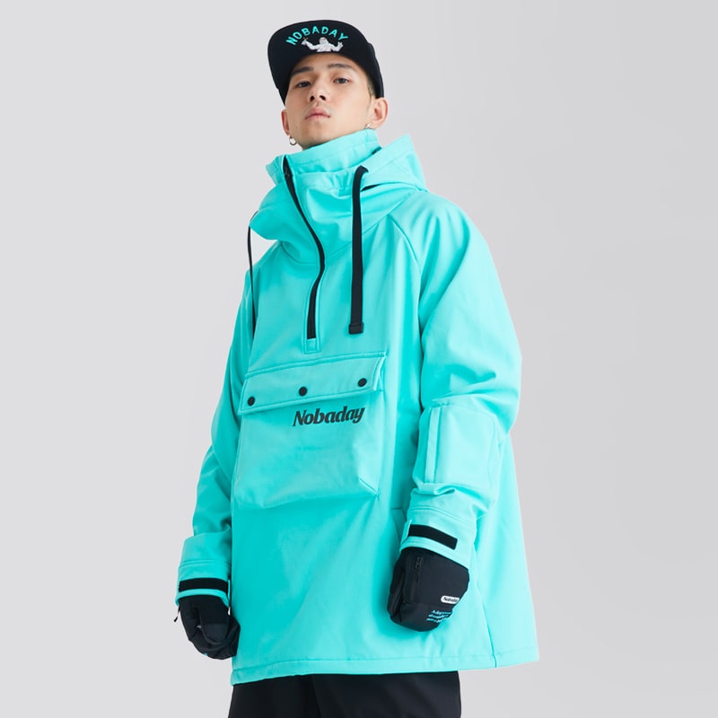 スノーボード Nobaday board Jacket - Size 2XL Men's Nobaday Mountain Warrior Anorak Snowboard Jacket | Snowverb