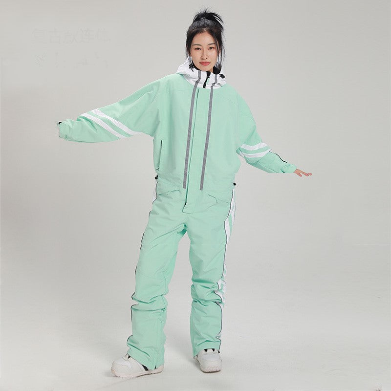 Women's Colorful Fancy Print One Piece Ski Jumpsuit Snowsuits main image 1