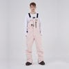 Women's RAWRWAR Ice Storm Pocket Solid Snow Bibs Pants