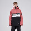 Men's RAWRWAR Powershot Cargo Half Zipper Snow Jacket with Removable Hem