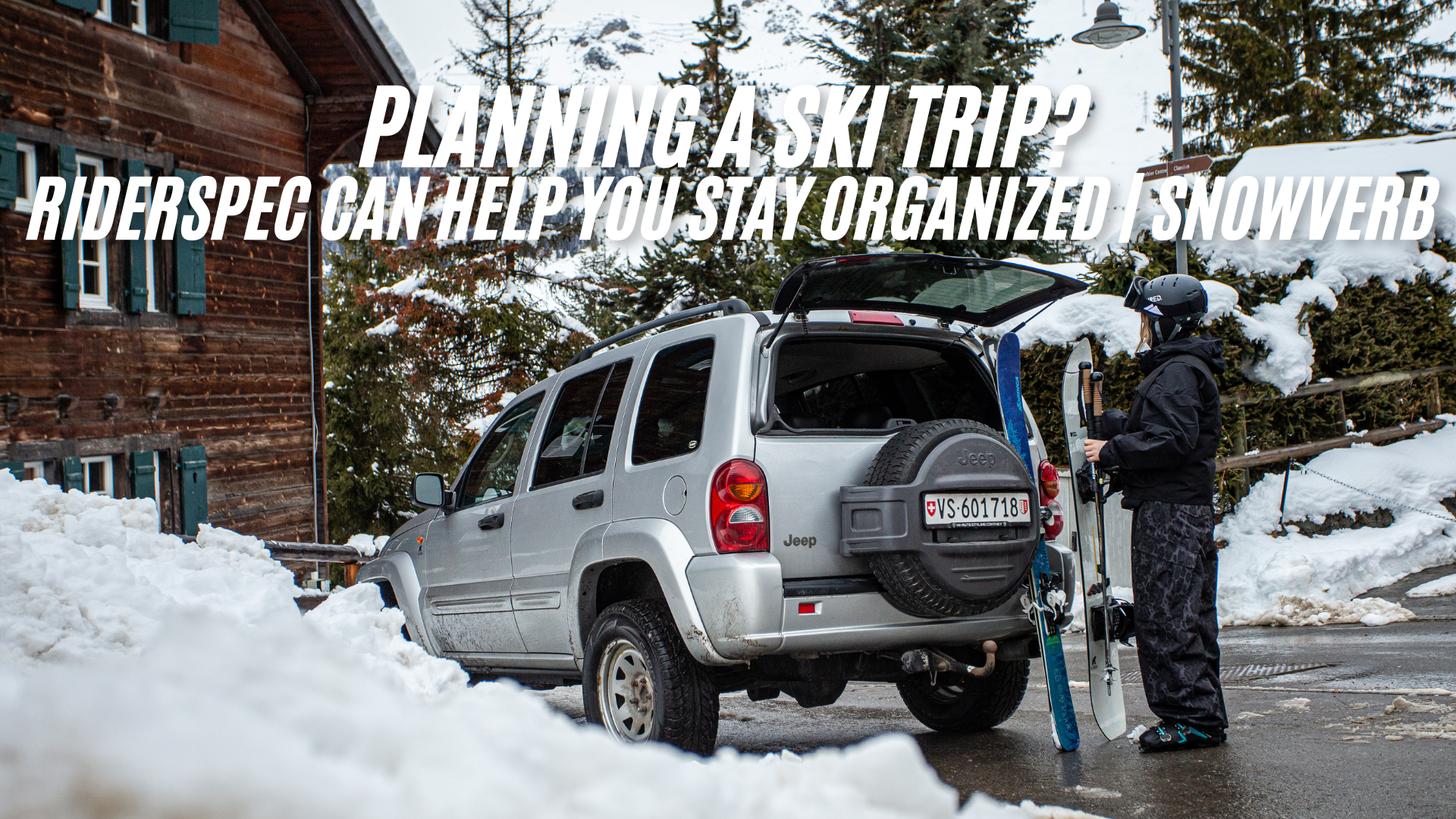 Planning a Ski Trip? RiderSpec Can Help You Stay Organized | Snowverb