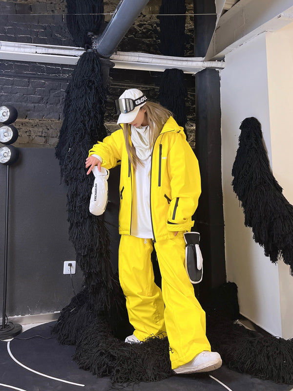 Women's North White Alplo Snow Jacket Pants Set Snowverb