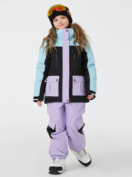Kid's Unisex Mountain Lover Waterproof Snow Suits