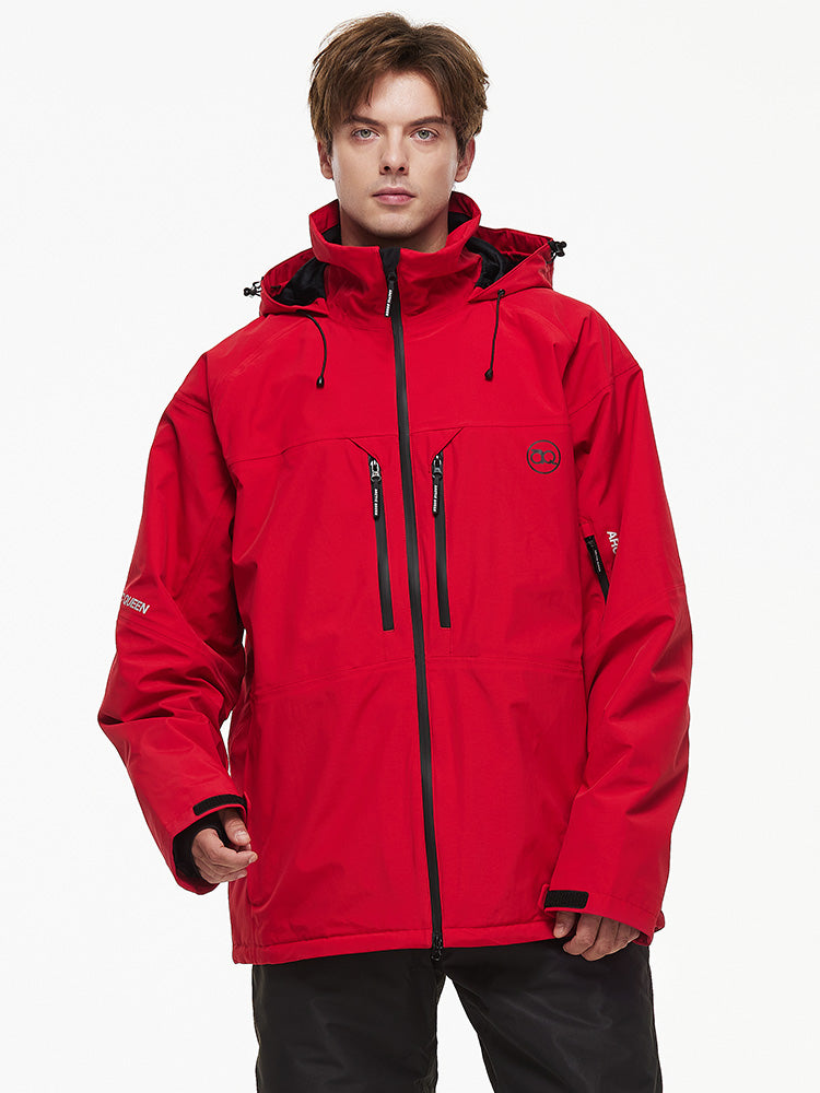 Men's Backcountry Mountain Windbreaker Thermal Snow Jacket | Snowverb