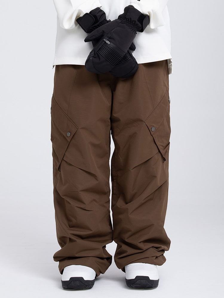 Women's Mountain Chill Swag Cargo Pockets Baggy Snow Pants | Snowverb