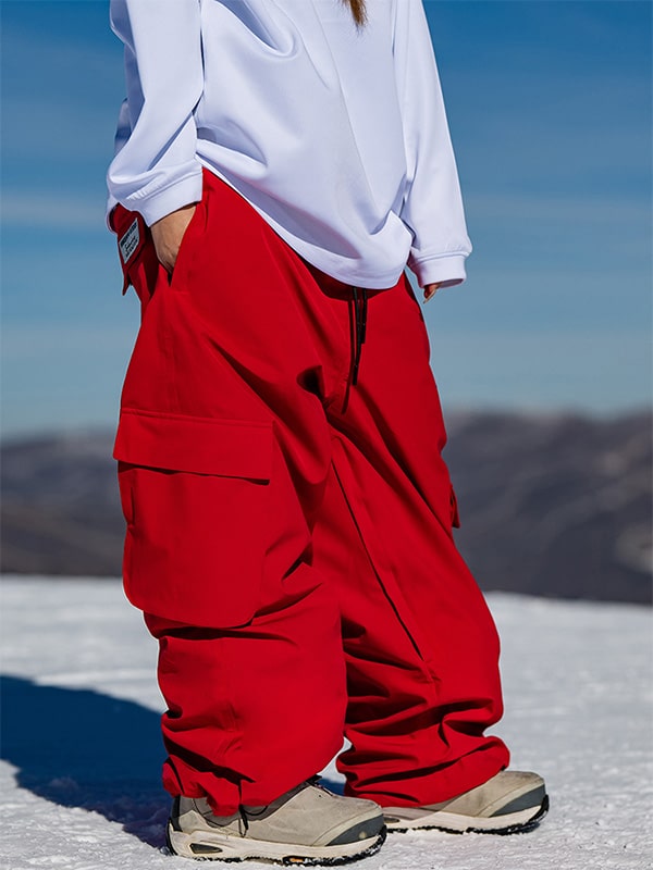 Ski Pants SNOWVERB Waterproof Snow Pants Baggy Cargo Style For
