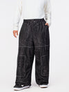 Men's Nightline Park Rider Reflective Trim Cargo Pockets Baggy Snow Pants
