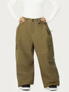 Women's Wild Soul Crew Utility Cargo Snow Pants – Heavy Stitch Baggy Fit