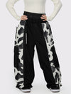 Women's Wild Motion Reflective Colorblock Extra Baggy Snow Pants
