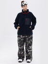 Women's Faux Sherpa Full-Zip Fleece & Double Knee Freestyle Baggy Snow Pants
