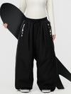 Women's Hyper Flux Side Zip Graffiti Panel Extra Baggy Freestyle Snow Pants