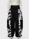 Women's Wild Motion Reflective Colorblock Extra Baggy Snow Pants