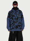 Men's Park Rider Freestyle Snow Hoodie – 2-in-1 Layered Style with Contrast Sleeves