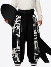 Men's Wild Motion Reflective Colorblock Extra Baggy Snow Pants