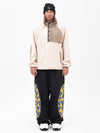 Men's Mountain-Ready Faux Sherpa Fleece Pullover & Swaggy Reflective Cargo Snow Pants