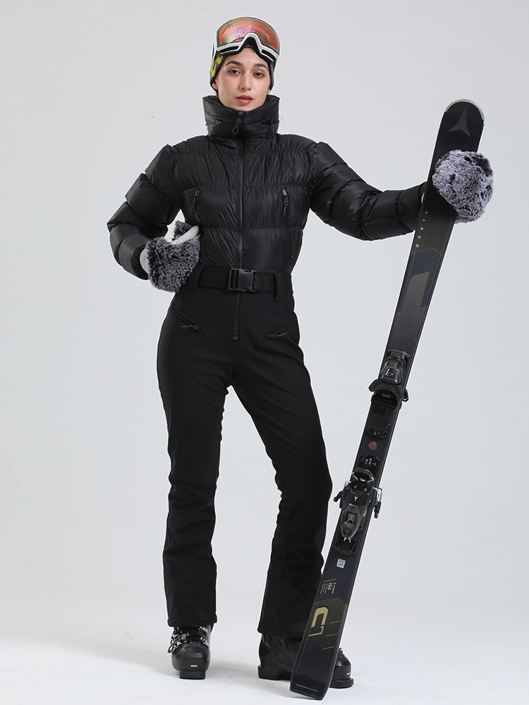 IQYU Skipak voor dames, eendelig sneeuwpak voor dames, eendelig, warm IQYU Skipak voor dames, eendelig sneeuwpak voor dames, eendelig, warm