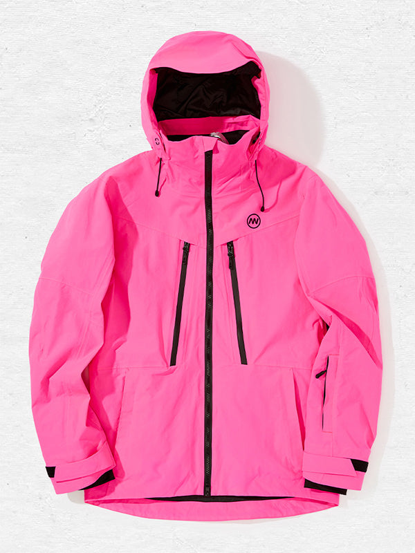 Neon Pink Snowboard Jacket Pink Mens Ski Jacket Men's Nandn Ridge