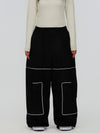 Women's Nightline Park Rider Reflective Trim Cargo Pockets Baggy Snow Pants