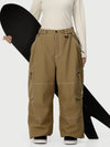Women's Wild Soul Crew Utility Cargo Snow Pants – Heavy Stitch Baggy Fit