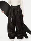 Women's Urban Vibe Workwear-Inspired Rivet-Trim Wide Fit OG Baggy Snow Pants