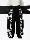 Men's Wild Motion Reflective Colorblock Extra Baggy Snow Pants