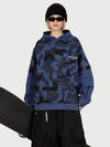 Women's Park Rider Freestyle Snow Hoodie – 2-in-1 Layered Style with Contrast Sleeves