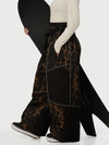 Women's Wild Motion Multi Pocket Reflective Colorblock Super Baggy Snow Pants