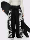 Women's Wild Motion Reflective Colorblock Extra Baggy Snow Pants