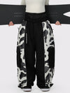 Women's Wild Motion Reflective Colorblock Extra Baggy Snow Pants