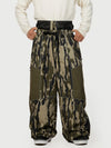 Men's Wild Motion Multi Pocket Reflective Colorblock Super Baggy Snow Pants
