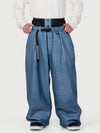 Men's Urban Vibe Workwear-Inspired Rivet-Trim Wide Fit OG Baggy Snow Pants