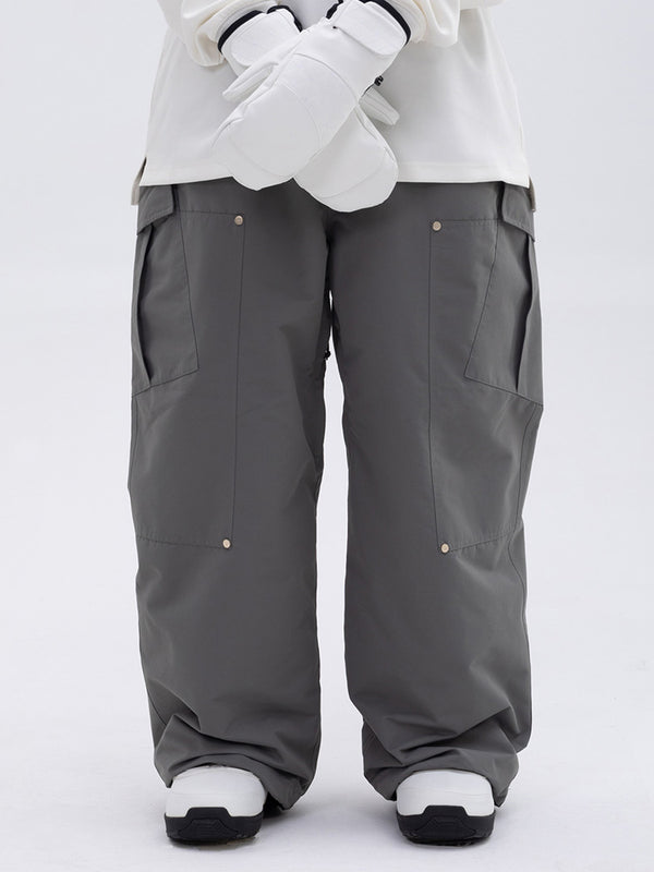 Women's Double Knee Mountain Freestyle Baggy Snow Pants