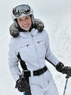 Women's Gsou Snow Classic Faux-Fur Trim Flare Ski Suit