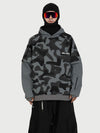 Men's Park Rider Freestyle Snow Hoodie – 2-in-1 Layered Style with Contrast Sleeves