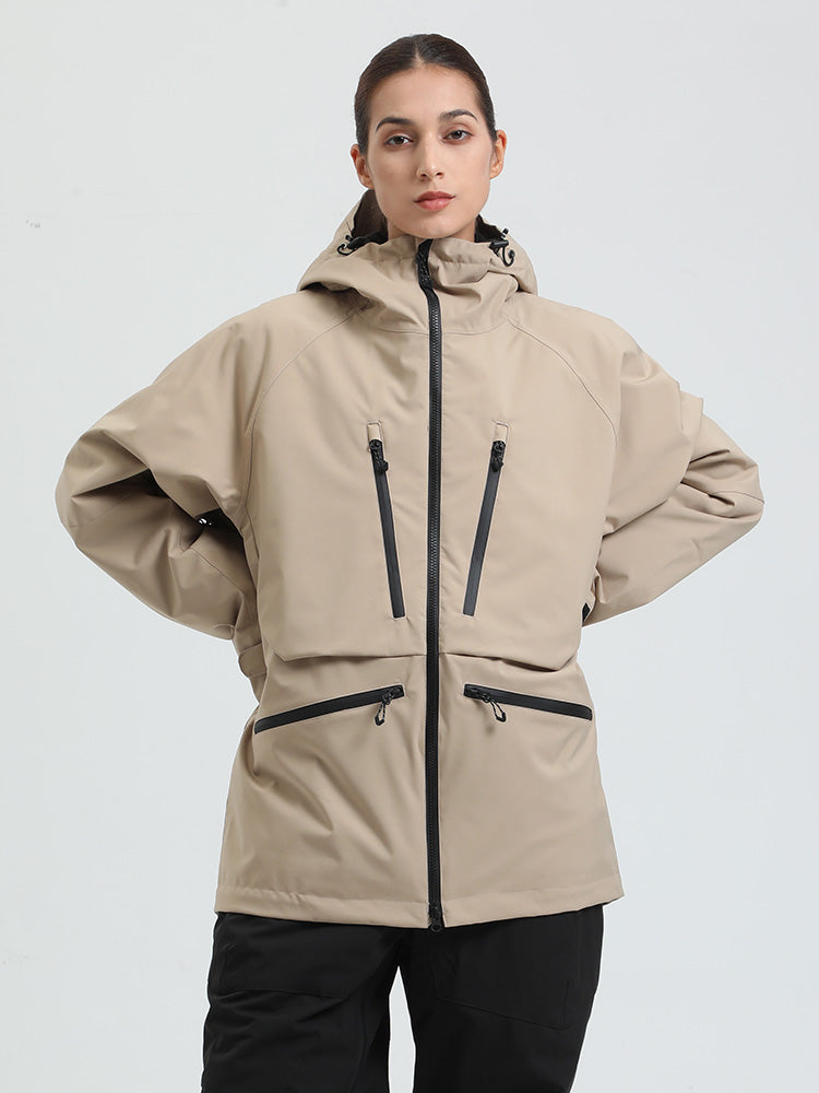 Women's Gsou Snow Durable Mountain Pro All Function Cargo Snow Jacket ...