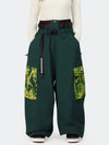 Women's Hyper Flux Urban Graffiti Freestyle Baggy Cargo Snowboard Pants - Park Rider