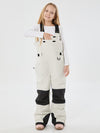 Girls Mountain Trek Light Reflective Knee Guard Waterproof Insulated Snow Bib Pants