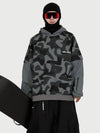 Men's Park Rider Freestyle Snow Hoodie – 2-in-1 Layered Style with Contrast Sleeves